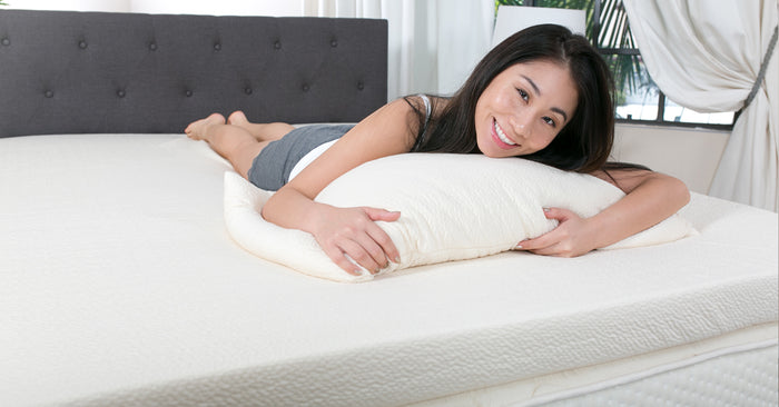 woman getting ready for sleep