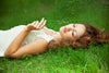 woman napping outdoors