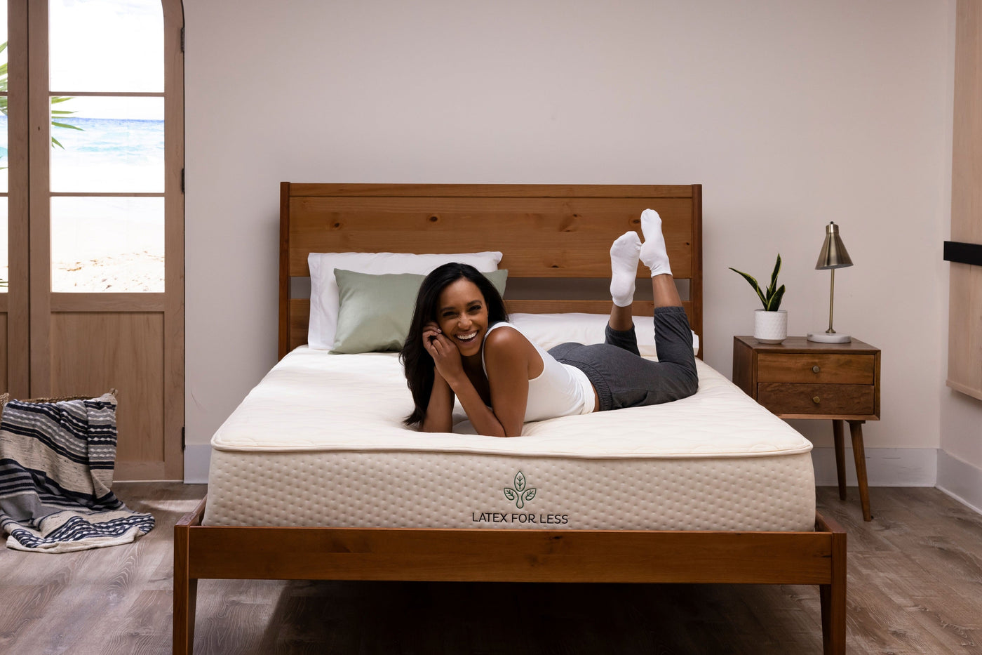 woman on a pressure relieving mattress