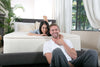 Couple on a latex mattress
