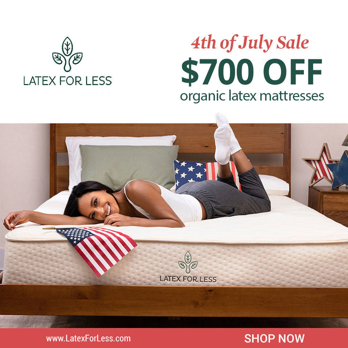 Latex For Less 4th of July Mattress Sale